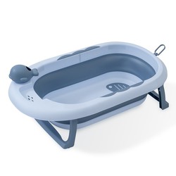 Bañera De Bebé Plegable Azul Interbaby