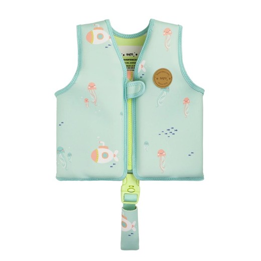 Chaleco Flotador De Aprendizaje 1-3 Años.Verde