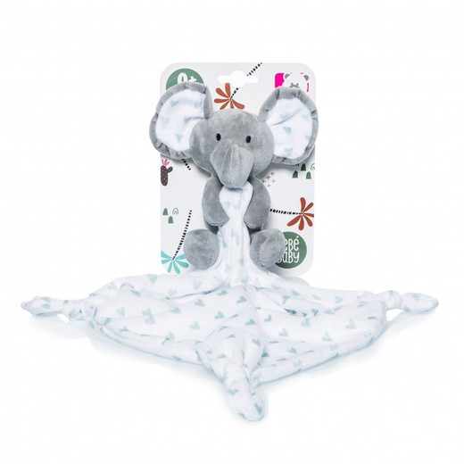 Doudou Elefante Gris Estrellas Gris