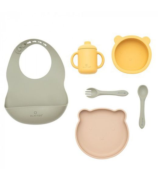 Vajilla bebé, Platos, Bols y Cucharas silicona