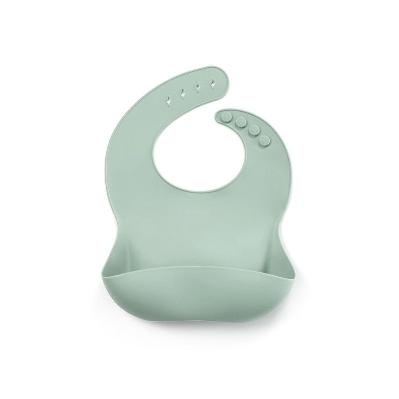 Babero De Silicona Baby Bibs Verde