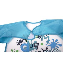 Babero Mangas Azul Interbaby