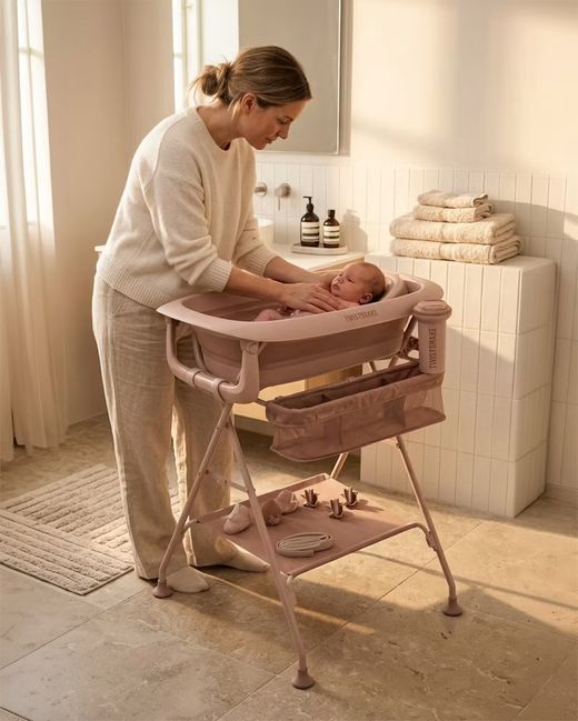 Nueva Bañera Plegable Para Bebé Con Soporte De Baño Twistshake