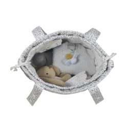 BOLSA BUCKET MAISON TENDER CONEJITOS AZUL