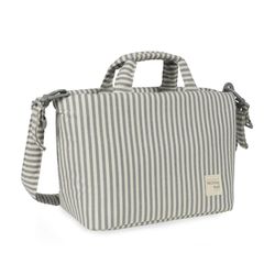 BOLSA CANASTILLA PRALINÉ RAYAS MATCHA