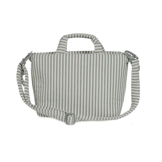 BOLSA CANASTILLA PRALINÉ RAYAS MATCHA
