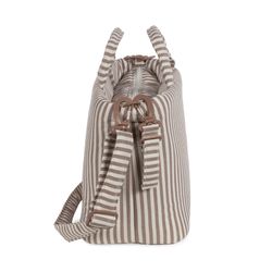 BOLSA CANASTILLA PRALINÉ RAYAS MOKA