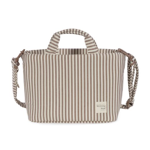 BOLSA CANASTILLA PRALINÉ RAYAS MOKA