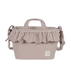 BOLSA CANASTILLA PRALINÉ VICHY MOKA
