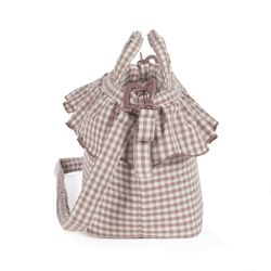 BOLSA CANASTILLA PRALINÉ VICHY MOKA