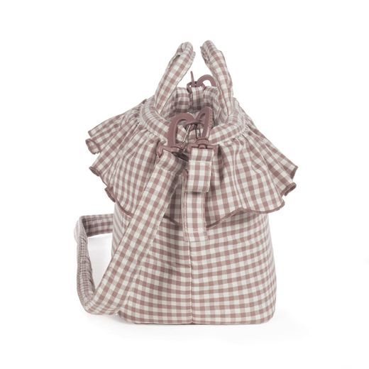 BOLSA CANASTILLA PRALINÉ VICHY MOKA