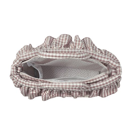 BOLSA CANASTILLA PRALINÉ VICHY MOKA