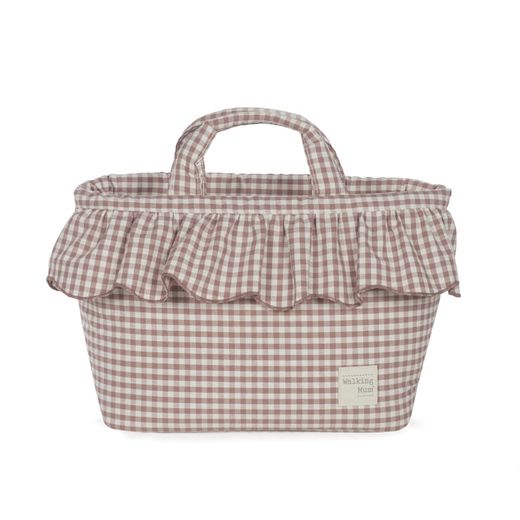 BOLSA CANASTILLA PRALINÉ VICHY MOKA