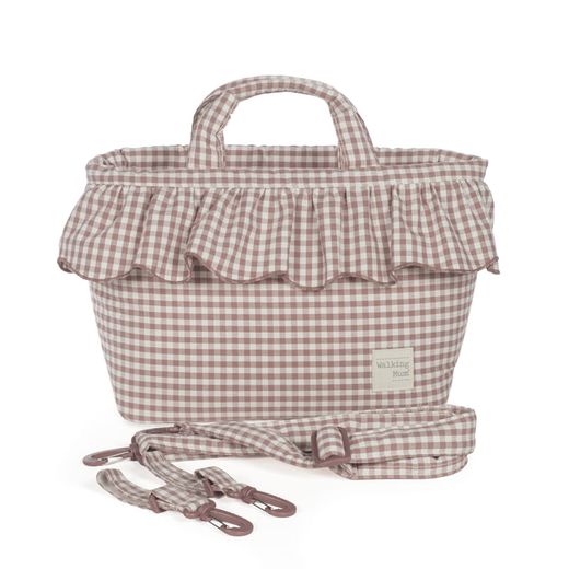 BOLSA CANASTILLA PRALINÉ VICHY MOKA