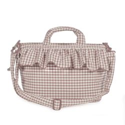 BOLSA CANASTILLA PRALINÉ VICHY MOKA