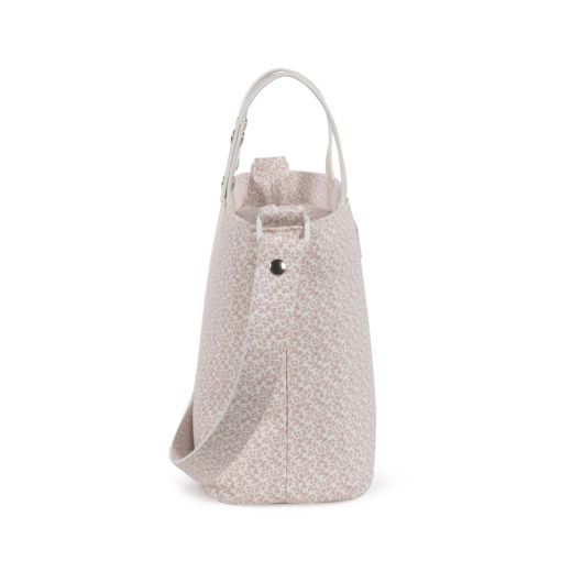 BOLSA CROSSBODY MAISON TENDER FLORES PIEL ROSA