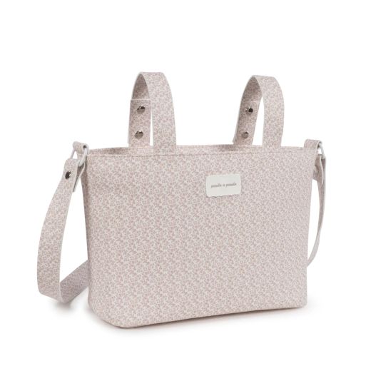 BOLSA CROSSBODY MAISON TENDER FLORES PIEL ROSA