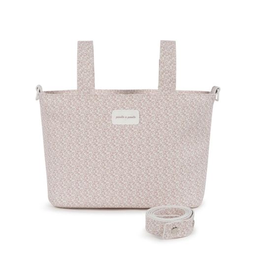 BOLSA CROSSBODY MAISON TENDER FLORES PIEL ROSA