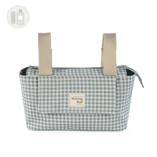 Sac organisateur Vichy vert Walking Mum