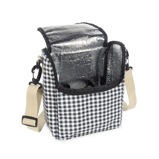 Bolsa Térmica I Love Vichy Negra Walking Mum