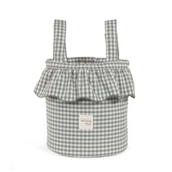 BOLSO BUCKET PRALINÉ VICHY MATCHA