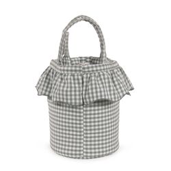 BOLSO BUCKET PRALINÉ VICHY MATCHA