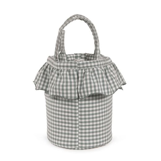 BOLSO BUCKET PRALINÉ VICHY MATCHA