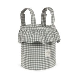 BOLSO BUCKET PRALINÉ VICHY MATCHA