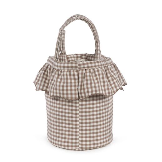 BOLSO BUCKET PRALINÉ VICHY MOKA