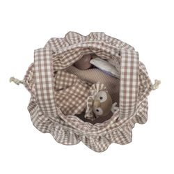 BOLSO BUCKET PRALINÉ VICHY MOKA