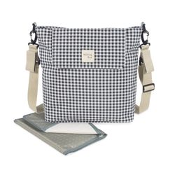 Bolso Canastilla I Love Vichy Negro Walking Mum