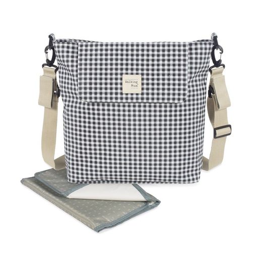 Bolso Canastilla I Love Vichy Negro Walking Mum