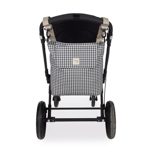 Bolso Canastilla I Love Vichy Negro Walking Mum