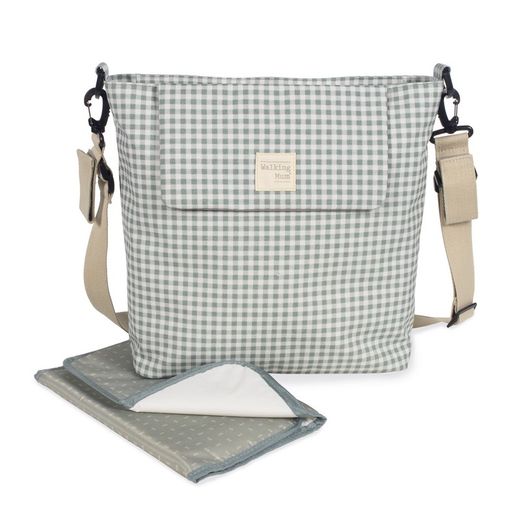 Bolso Canastilla Vichy Verde Walking Mum