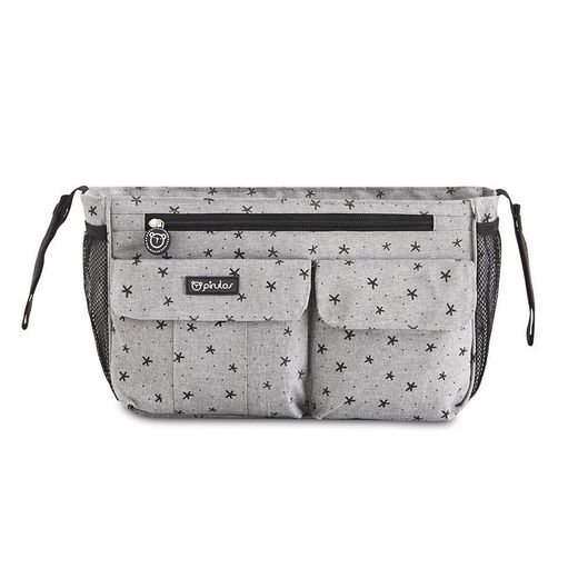 Bolso Organizador + Cambiador Estrellas Gris