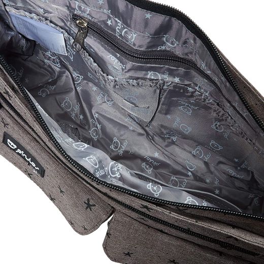 Bolso Organizador + Cambiador Estrellas Marrón