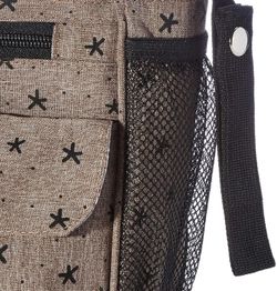 Bolso Organizador + Cambiador Estrellas Marrón