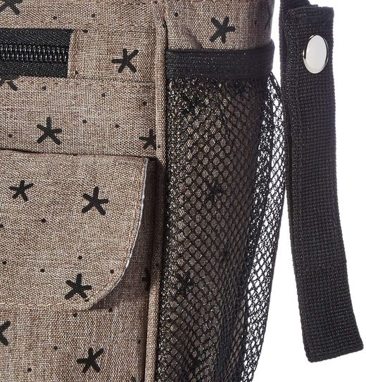 Bolso Organizador + Cambiador Estrellas Marrón