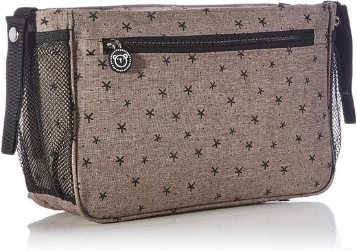 Bolso Organizador + Cambiador Estrellas Marrón