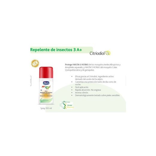 CHICCO SPRAY REPELENTE INSECTOS. MOSQUITOS Y GARRAPATAS 100 ML