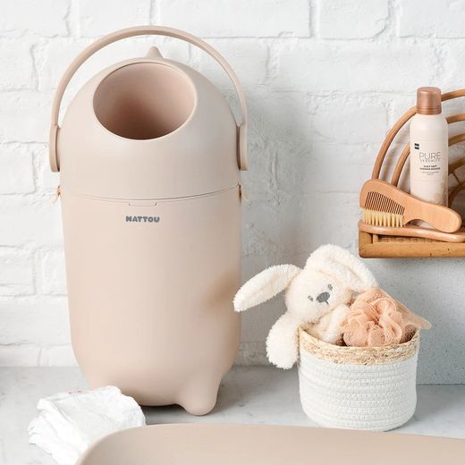 Contenedor Nappy Bin DROPY Beige