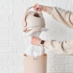 Contenedor Nappy Bin DROPY Beige