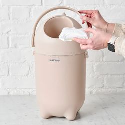 Contenedor Nappy Bin DROPY Beige