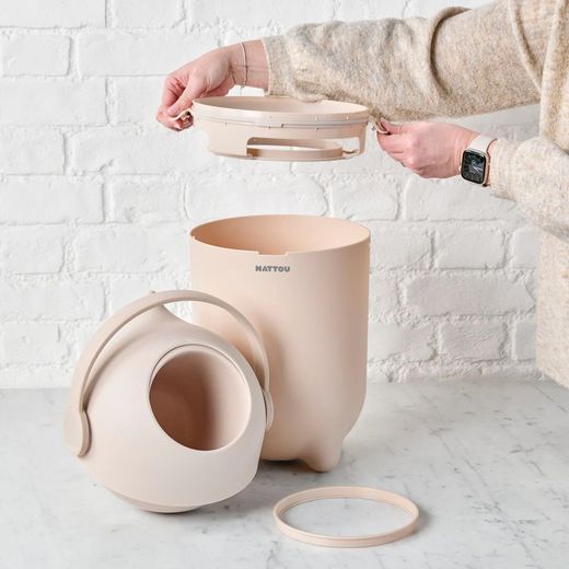 Contenedor Nappy Bin DROPY Beige