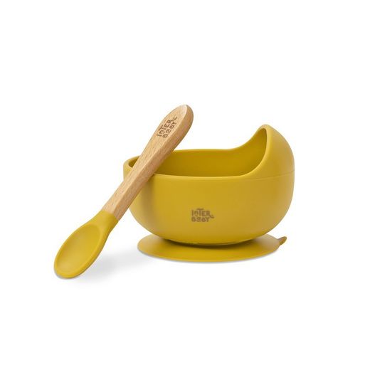 Cuenco De Silicona Ocre Interbaby