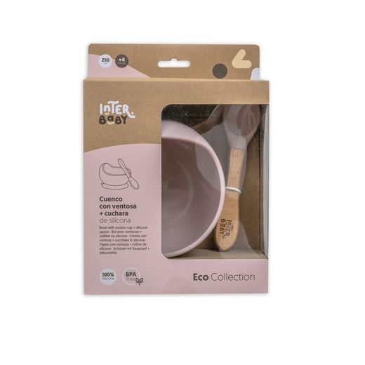 Cuenco De Silicona Rosa Interbaby