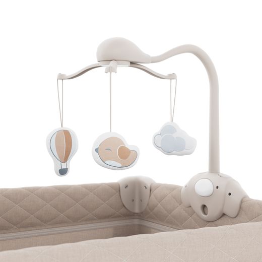 Cuna De Viaje LEODY UP Con Accesorios Beige