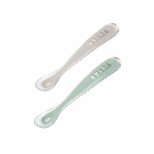 Juego de 2 Cucharas De Silicona Para Bebés + Estuche Velvet