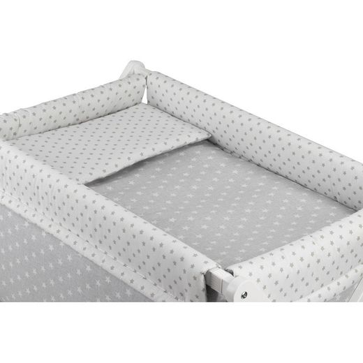 Minicuna Tijeras Plegable Star Gris Interbaby