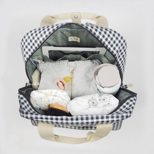 Mochila I Love Vichy Negro Walking Mum